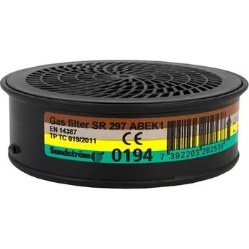 Plynová maska SUNDSTRÖM SR 297 ABEK1 - pro polomasky a celoobličejové masky