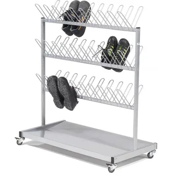 Botník Věšák na boty, lakovaný šedý, 1060x540x1200mm