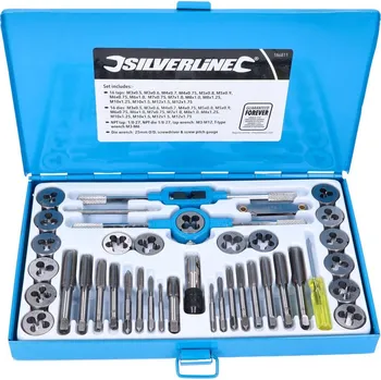 Silverline Závitníky + závitová očka - sada 43405