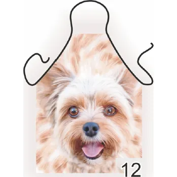 Kuchyňská zástěra Kuchyňská dětská zástěra Jorkšír (Zástěra se psem, pejsek)