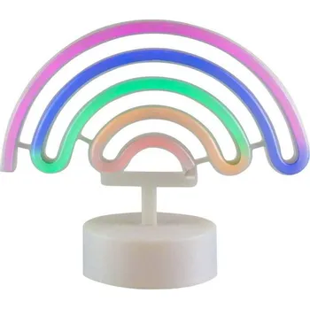 Lampička ACA Lighting Neonová lampička - Duha, 3x AA baterie