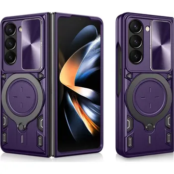 Pouzdro na mobilní telefon Kryt Samsung Galaxy Z Fold 6 Techsuit CamGuard Pro - fialový