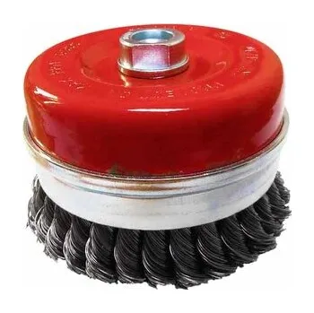 Brusný kotouč Kartáč hrnkový 125, copánkový S 0,50, závit M14x2