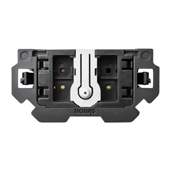 vypínač Simon 100 10000133-039 Spínač tlačítkový dvoupólový (mechanismus 1/2, bez montážního rámečku)