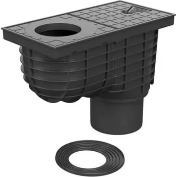 kanalizace Gaigr kanalizační vpusť spodní D110 325 E standard černý