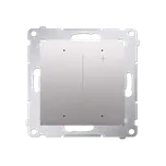 Simon 54 GO DESRGB1W.01/43 Stmívač wLightBox pro LED typu RGB/RGBW/CT (přístroj s krytem), zapuštěný, Wi-Fi stříbrná metalizovaná