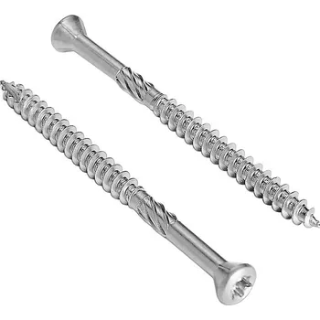 Vrut TECHMAT Vrut terasový zápustná hlava 5x80, nerez A2, TX25