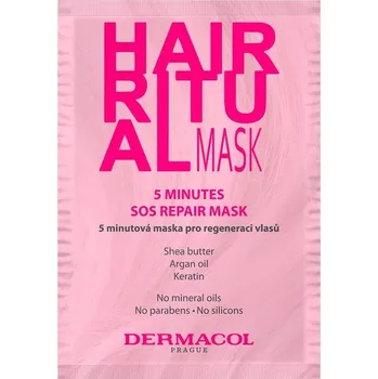 Vlasová kosmetika Dermacol - Hair Ritual 5 Minutes SOS Repair Mask Masky a kúry na vlasy 15 ml unisex