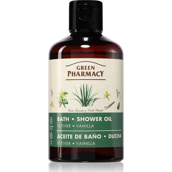 Koupelový olej Green Pharmacy Vetiver & Vanilla osvěžující sprchový olej s vanilkou 250 ml