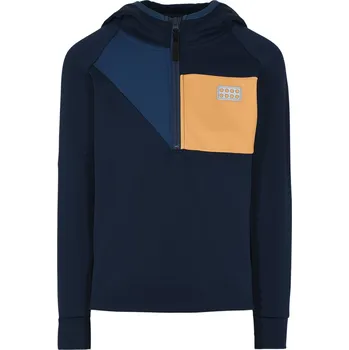 Chlapecká mikina Dětská Fleecová mikina LEGO WEAR LWSKY 712 11010293-590 – Tmavě modrá 110