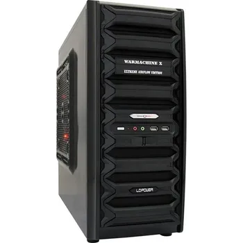 PC skříň LC POWER Warmachine X PRO-921B, mid tower skříň, černá