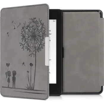 Pouzdro na čtečku elektronické knihy Pouzdro KW Mobile - Dandelion Love - KW4897503 - pro Amazon Kindle Paperwhite 4 (2018) - šedé + BONUSY