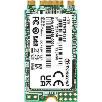 Pevný disk TRANSCEND MTS425S 1TB SSD disk M.2 2242, SATA III, TLC, 550R/500W