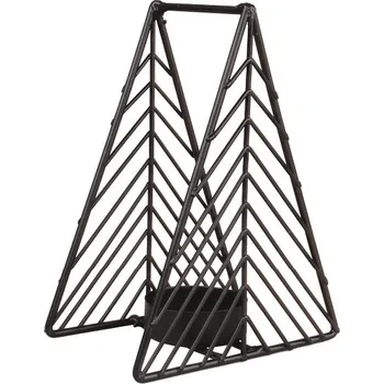 Svícen Svícen strom kovový černý 10,5 x 6 x 13,5 cm