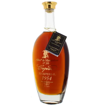 Brandy Cognac Albert de Montaubert 1954 40% 0,7l (Dřevěný obal)