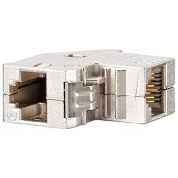 Síťový konektor E-DAT MC modul/keystone spojka RJ45, kat. 6a, 90°