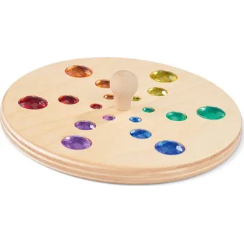 Dřevěná hračka Káča dřevěná Montessori 12 cm