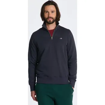 Pánská mikina MIKINA GANT REG SHIELD HALF ZIP SWEAT EVENING BLUE