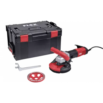 satinační bruska FLEX LD 16-8 125 R, Kit Turbo-Jet II, Kompaktní sanační bruska pro bezprašné práce až do rohů, 125 mm