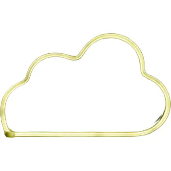 Lampička ACA Lighting Neonová lampička - Mráček, žlutá barva, 3x AA baterie