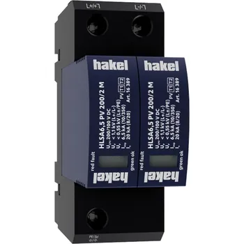 Přepěťová ochrana Hakel *HLSA6,5 PV 200/2 M ochrana před přepětím SPD PV typ 1 + 2
