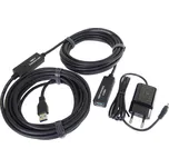 PremiumCord USB 3.0 repeater a prodlužovací kabel, 10m