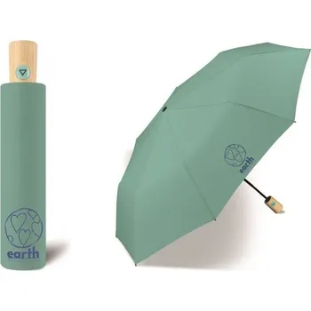 Deštník Dámský EKO deštník Earth mini AC 61305 Wasabi Zelená