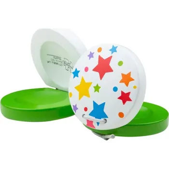 Hudební nástroj pro děti Bigjigs Toys Kastaněty hvězdičky 1 ks zelená