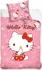 Ložní povlečení Carbotex Hello Kitty malá mlsalka 100 x 135, 40 x 60 cm zipový uzávěr