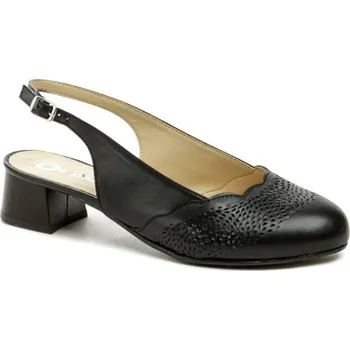 Dámské lodičky De plus 161-K-3513 černé dámské nadměrné lodičky šíře K EU 45 + DÁREK + Doprava ZDARMA