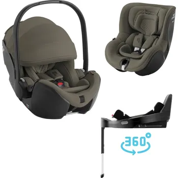 Autosedačka BRITAX RÖMER set Baby-Safe Pro + Vario Base 5Z + autosedačka Dualfix 5z Lux Urban Olive