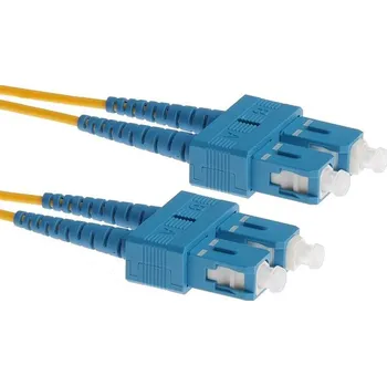 Síťový kabel Masterlan optický patchcord SC-SC 09/125 SM, duplex, 20m
