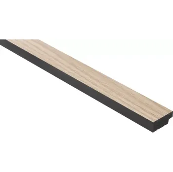 Obklad Mardom Decor Koncový profil k voděodolnému lamelovému panelu (tři lamely) - levý - 2700 x 28 x 12 mm - DUB SVĚTLÝ