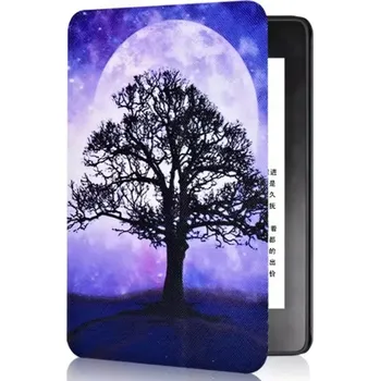 Pouzdro na čtečku elektronické knihy Armori Trimer T126, pouzdro pro Amazon Kindle Paperwhite 1/2/3 - magnetické zavírání, AutoSleep, motiv Moon Tree + BONUSY