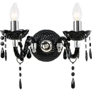 Nástěnné svítidlo ACA DECOR Nástěnné svítidlo PEGASUS max. 2x40W/E14/230V/IP20, černá barva