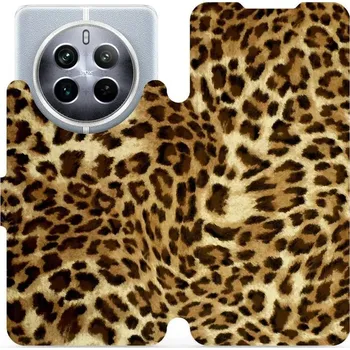 Pouzdro na mobilní telefon Flipové pouzdro Mobiwear - Realme 12 5G - VA33P Leopardí vzor (Knížkové flip pouzdro, obal, kryt na mobil Realme 12 5G - VA33P Leopardí vzor, materiál Umělá kůže + TPU - ochrana 360°, stojánek, silikonová vanička, magnetické zavírání)