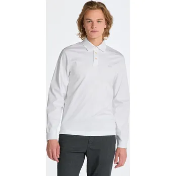 Pánské oblečení POLOKOŠILE GANT MERCERIZED LS JERSEY RUGGER WHITE