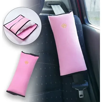 Cestovní polštářek Cestovní polštář do auta na pás - růžový