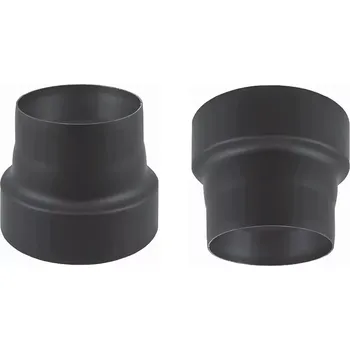 Kouřovod Redukce kouřovodů po kouři (200/180 mm), po vodě (180/200 mm), ČERNÁ
