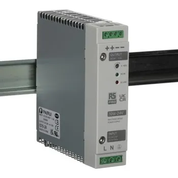spínaný zdroj RS PRO Spínaný Napájecí zdroj na lištu DIN, počet výstupů: 1, výstup: 24V dc, 3A, vstupní: 230V ac,70W