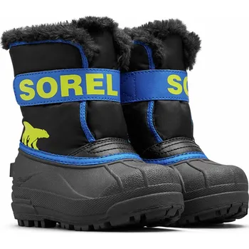 Dívčí obuv Dětské zimní boty Sorel Childrens Snow Commander™ Boot Velikost bot (EU): 27 / Barva: černá/červená