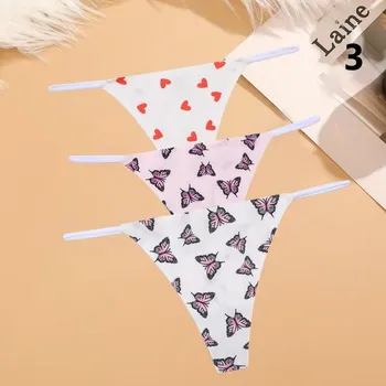 Kalhotky Dámské sexy kalhotky "tanga" - 3 ks Varianta: Set 3, Velikost: XS