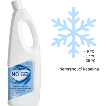 Nemrznoucí směs do chladiče Nemrznoucí kapalina Flow No Gel pro nádrže na šedou vodu a odpadní kazety - 2l