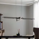 Trio Lighting LED závěsné světlo Salinas, 3 000 K, černá matná černý matný LED celkem 34 W - Doprava zdarma