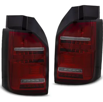 Zadní světlomet TUNING-TEC Zadní světla VW T6 15-19 zad.výklopné dveře LED BAR červená/kouřová SEQ OEM žárovka 1