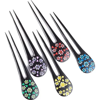 Ozdoba do vlasů Jehlice do vlasů Double Květina 04