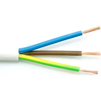 elektrický kabel Kabel H03VV-F 3G0,75 plastový flexibilní bílý CYLY 3x0,75