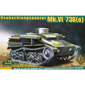 Plastikový model ACE 1/72 Beobachtungspanzer Mk.VI 736(e)