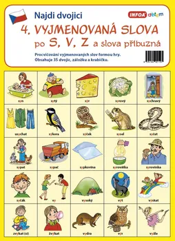 Pexeso Infoa Najdi dvojici - 4. Vyjmenovaná slova po S, V, Z