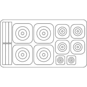 Plastikový model Fly 1/72 Roundels for PZL P.24G Greek service